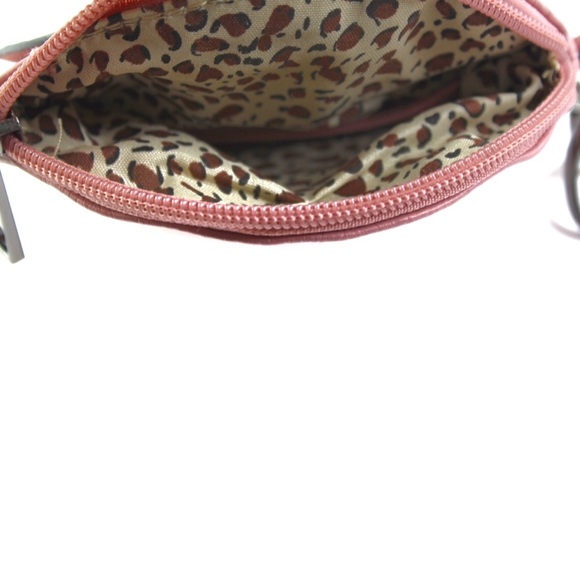 Mauve Colored Flower Chained Mini Crossbody Preowned - Picture 5 of 7